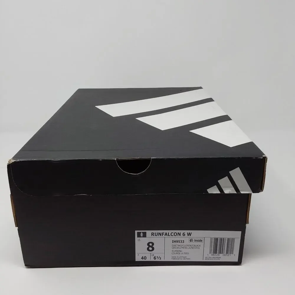 Adidas Runfalcon 6 Women’s Size 8 Grey Clear Mint Cloudfoam Running Shoes NWT